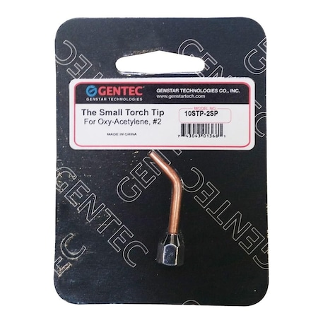 Gentec THE SMALL TORCH OXY-FUEL TIPS, Oxy-Fuel Tip#2, Small Torch 10STP-2SP
